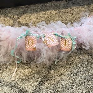 High chair Tutu Banner